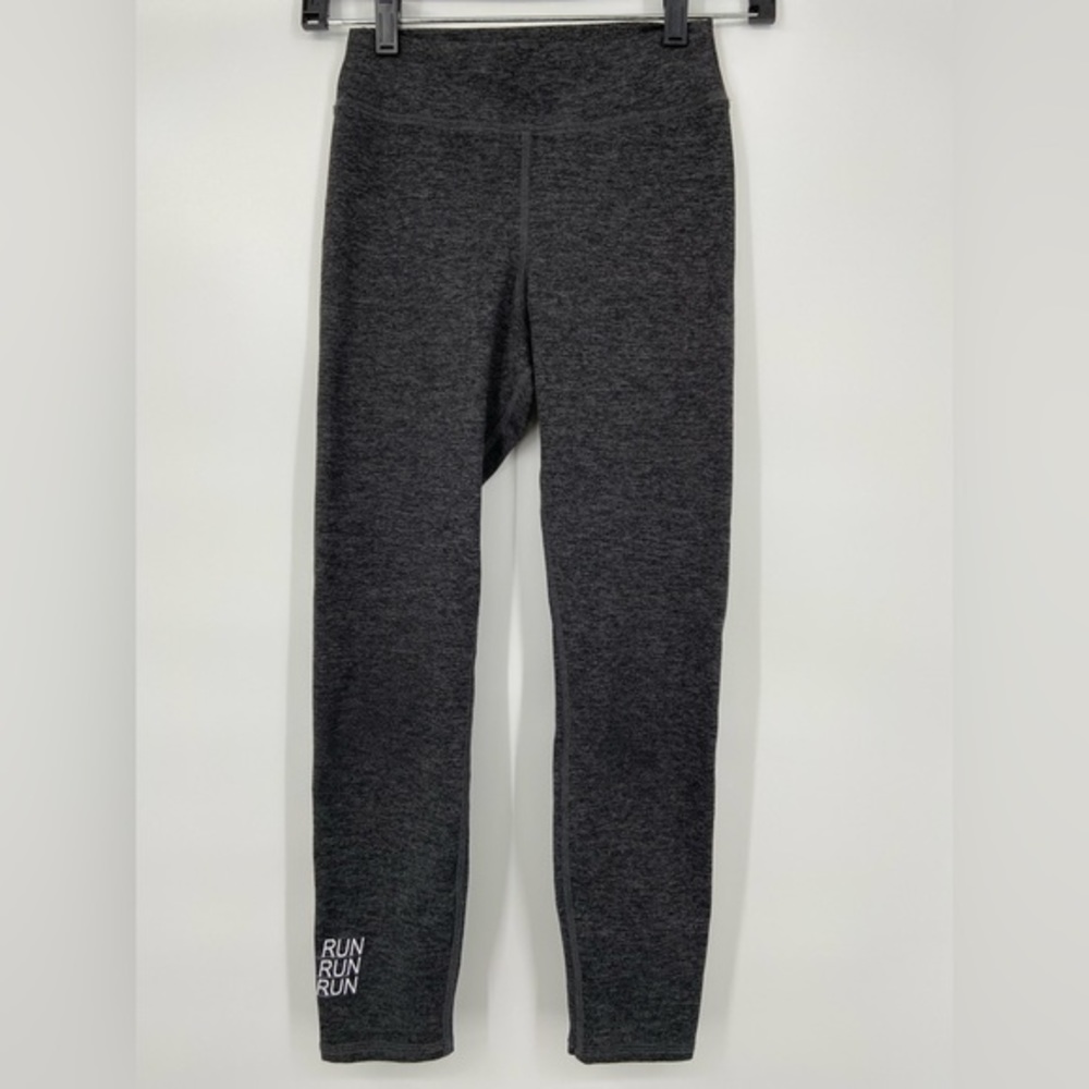 Good Fitness, kids Leggings,‎ Grey, Run, Run,Run, sz med